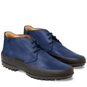PAKERSON MONTALCINO ANKLE BOOT IN BLUE NAVY LEATHER