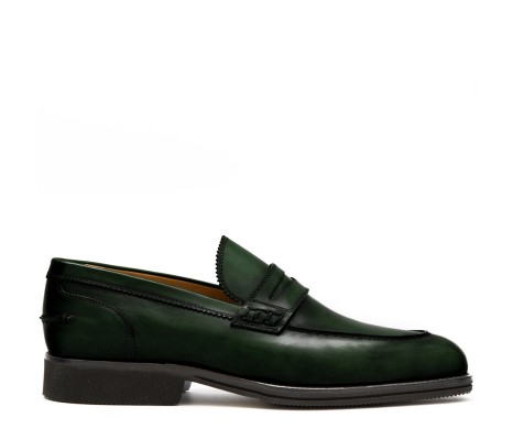 MOCASSINO LUCCA PELLE VERDE TARTARUGA PAKERSON