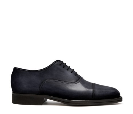 MEN'S VINCI OXFORD SHOES IN STONE GREY LEATHER