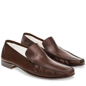 MOCASSINI CERRETO PELLE MARRONE CIOCCOLATO PAKERSON