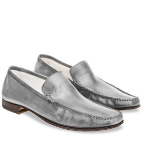 MOCASSINI CERRETO PELLE GRIGIO SMOG PAKERSON