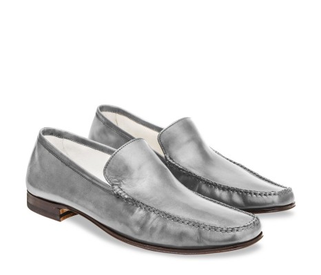 MOCASSINI CERRETO PELLE GRIGIO SMOG PAKERSON