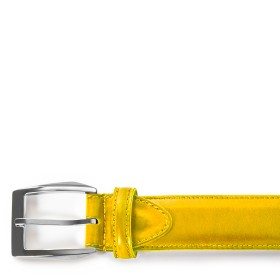CALCI BUCKLE IN YELLOW LEATHER