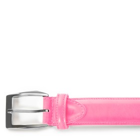 CALCI BUCKLE BELT IN PINK LEATHER