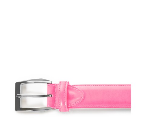 CINTURA CALCI IN PELLE ROSA