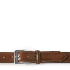 CINTURA CALCI IN PELLE MARRONE CIOCCOLATO