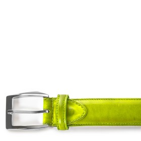 CINTURA CALCI IN PELLE VERDE PISTACCHIO