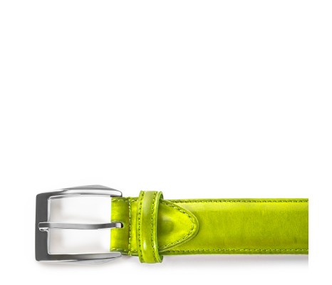 CALCI BUCKLE BELT PISTACHIO GREEN LEATHER