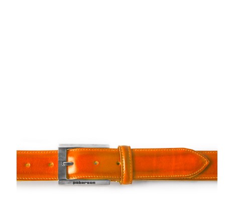 CINTURA VOLTERRA IN PELLE ARANCIO