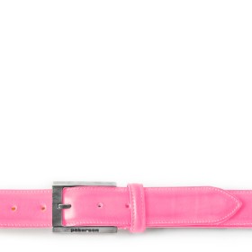 VOLTERRA BUCKLE BELT IN PINK LEATHER