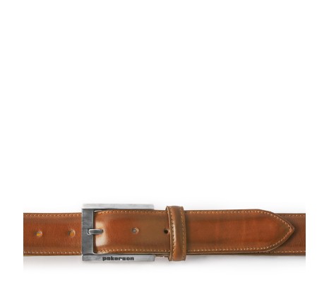CINTURA VOLTERRA IN PELLE MARRONE TAN