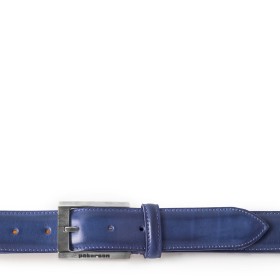 CINTURA VOLTERRA IN PELLE BLU NAVY
