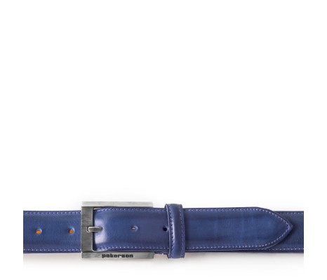 VOLTERRA BUCKLE IN NAVY BLUE LEATHER