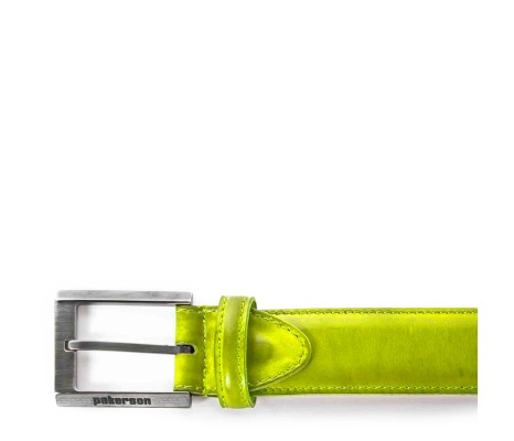 CINTURA VOLTERRA IN PELLE VERDE PISTACCHIO