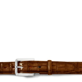 FIESOLE BUCKLE BELT IN TIMBER BROWN ALLIGATOR