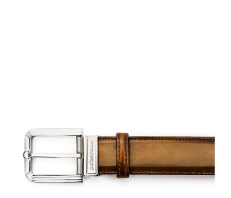 CINTURA FIESOLE IN PELLE MARRONE TIMBER