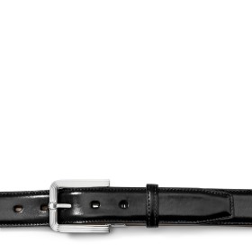 FIESOLE BUCKLE BELT IN BLACK LEATHER
