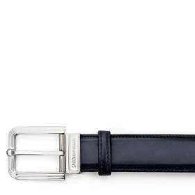 FIESOLE BUCKLE BELT IN STONE GREY LEATHER