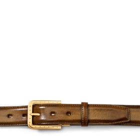 CINTURA RIPA IN PELLE MARRONE TIMBER