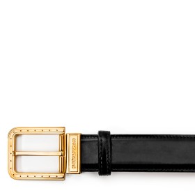RIPA BUCKLE BELT IN BLACK LEATHER