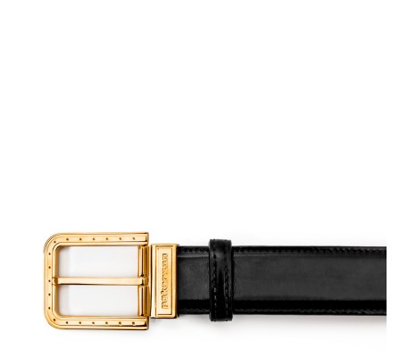 RIPA BUCKLE BELT IN BLACK LEATHER