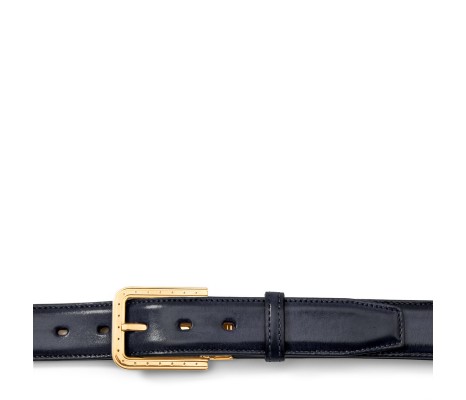 RIPA BUCKLE BELT IN STONE GREY LEATHER