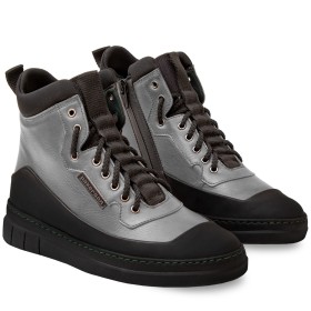 STIVALETTO APUANE DONNA IN PELLE GRIGIO SMOG PAKERSON