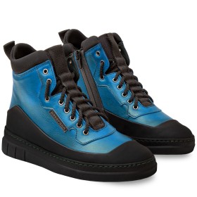 STIVALETTO APUANE DONNA IN PELLE AZZURRO CIELO PAKERSON