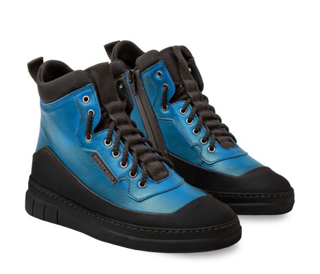PAKERSON APUANE LOW BOOT FOR WOMEN IN SKY BLUE LEATHER