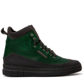 PAKERSON APUANE LOW BOOT FOR WOMEN IN DEEP GREEN LEATHER