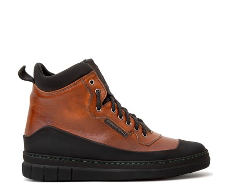 PAKERSON APUANE LOW BOOT FOR WOMEN IN TAN BROWN LEATHER