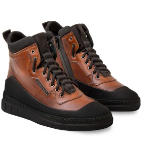STIVALETTO APUANE DONNA IN PELLE MARRONE TAN PAKERSON