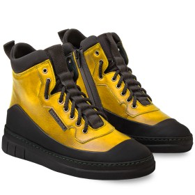 STIVALETTO APUANE DONNA IN PELLE GIALLO PAKERSON