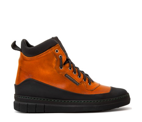 PAKERSON APUANE LOW BOOT FOR WOMEN IN ORANGE LEATHER