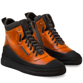 STIVALETTO APUANE DONNA IN PELLE ARANCIO PAKERSON