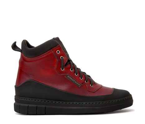STIVALETTO APUANE DONNA IN PELLE ROSSO BORDEAUX PAKERSON