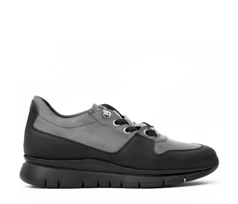 SNEAKER AMIATA PELLE GRIGIO SMOG PAKERSON