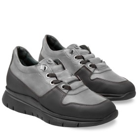 PAKERSON AMIATA SNEAKER FOR WOMEN IN SMOG GREY LEATHER