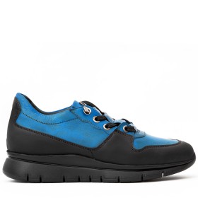 SNEAKER AMIATA DONNA IN PELLE AZZURRO CIELO PAKERSON