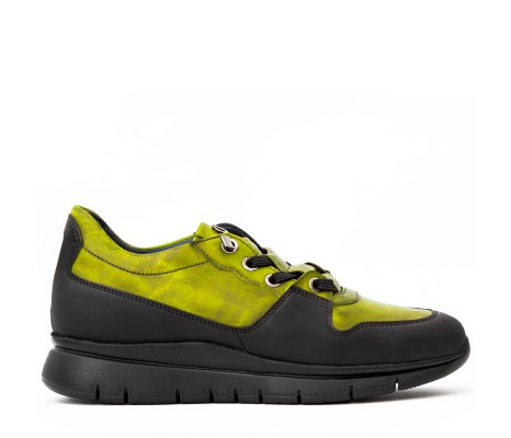 PAKERSON AMIATA SNEAKER FOR WOMEN IN PISTACHIO GREEN LEATHER