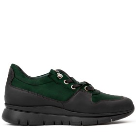 SNEAKER AMIATA DONNA IN PELLE VERDE INTENSO PAKERSON
