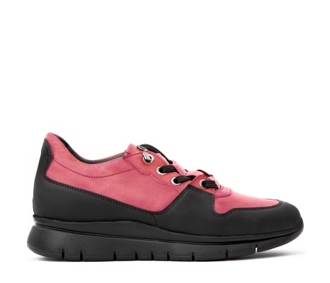 SNEAKER AMIATA DONNA IN PELLE ROSA PAKERSON