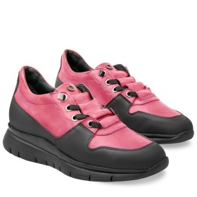 SNEAKER AMIATA DONNA IN PELLE ROSA PAKERSON