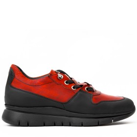 SNEAKER AMIATA DONNA IN PELLE ROSSA PAKERSON