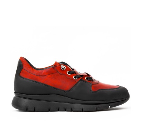 PAKERSON AMIATA SNEAKER FOR WOMEN IN RED LEATHER
