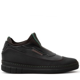 SCARPA ABETONE DONNA IN PELLE NERA PAKERSON