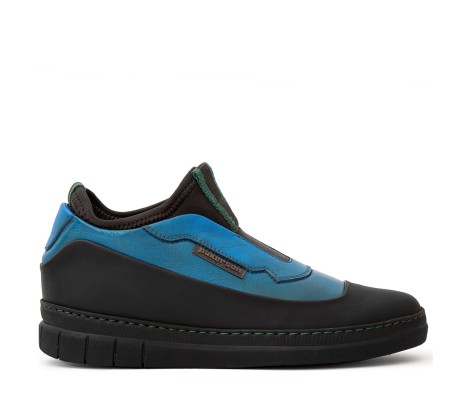 SNEAKER AMIATA DONNA IN PELLE AZZURRO CIELO PAKERSON