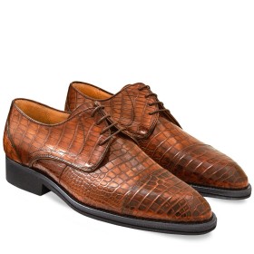 DERBY FIRENZE ALLIGATORE MARRONE WOOD PAKERSON