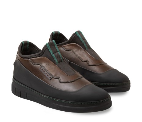 SNEAKER AMIATA DONNA IN PELLE MARRONE CIOCCOLATO PAKERSON