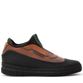 SNEAKER AMIATA DONNA IN PELLE MARRONE TAN PAKERSON